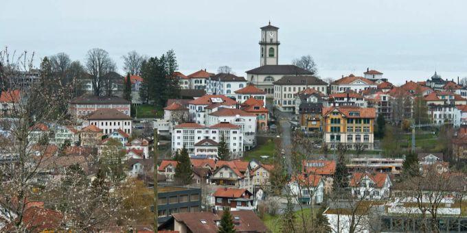 Blick auf Heiden.