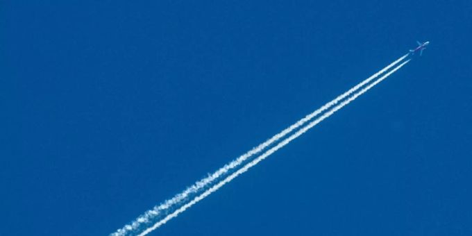 Passagiermaschine am Himmel Passagiermaschine am Himmel