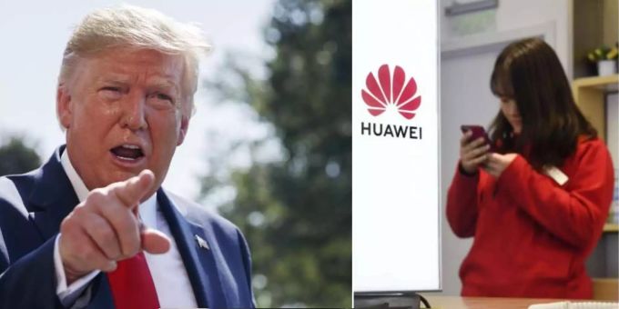 2019 sagte der damalige US-Präsident Donald Trump dem chinesischen Konzern Huawei den Kampf an. Donald Trump Android Huawei