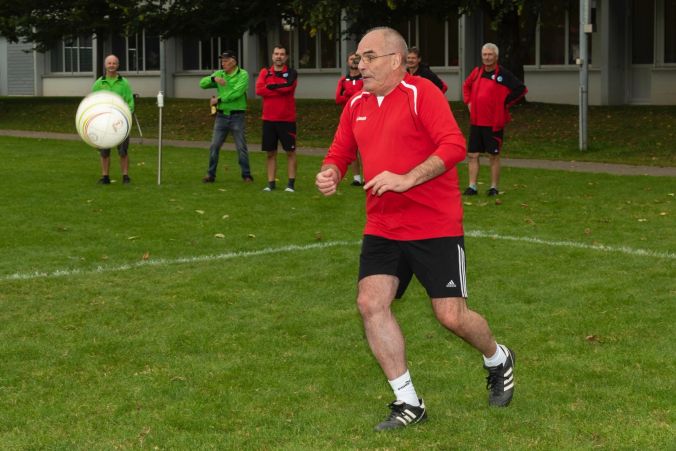 Auch die Ü55 Spieler sind mit Begeisterung dabei.