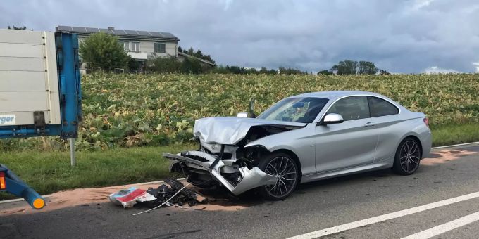 Beim Unfall wurde niemand verletzt. Beim Unfall wurde niemand verletzt