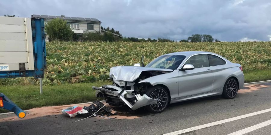 Beim Unfall wurde niemand verletzt