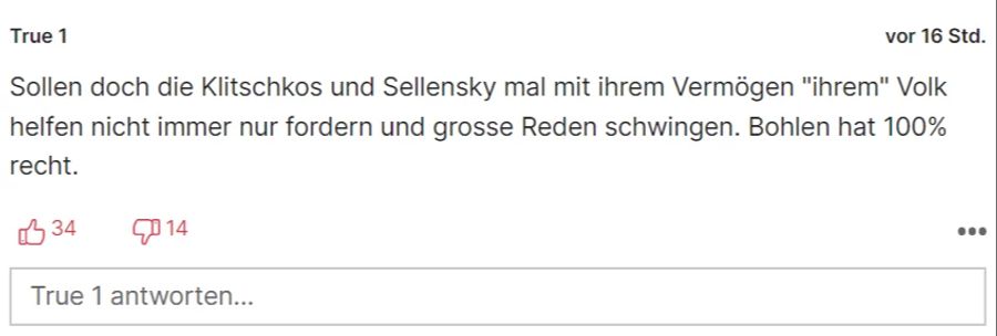 Auch an Klitschko gibt es aber Kritik.