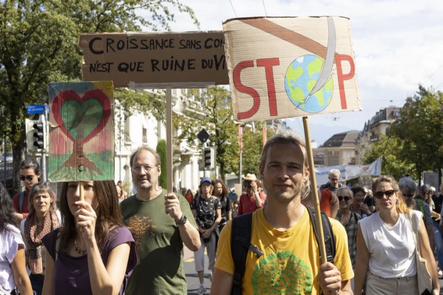 Auch in Lausanne wurde im September demonstriert.