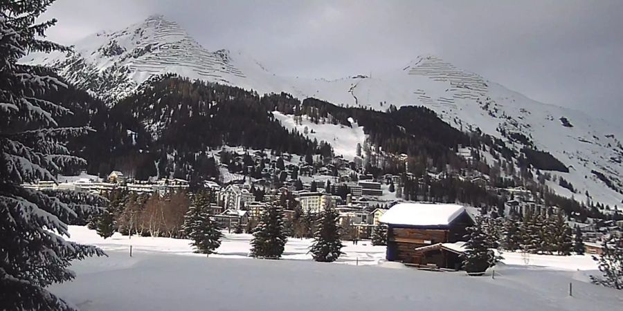 So präsentiert sich aktuell der Golfplatz von Davos.