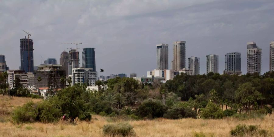 Die Skyline von Tel Aviv.