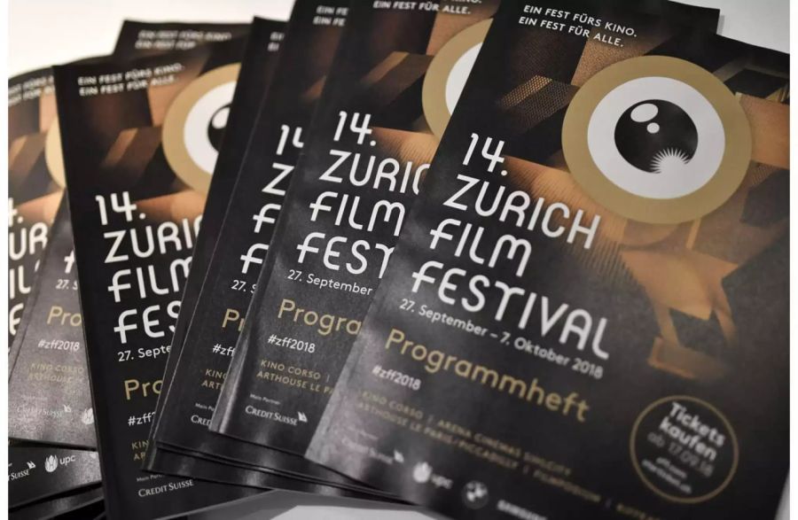 Flyer für das Zürich Film Festival 2018 - Keystone