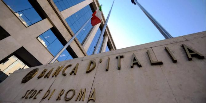 Die italienische Zentralbank zeigt sich weniger optimistisch.