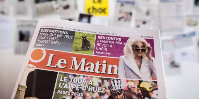 Eine Ausgabe des «Le Matin». le matin