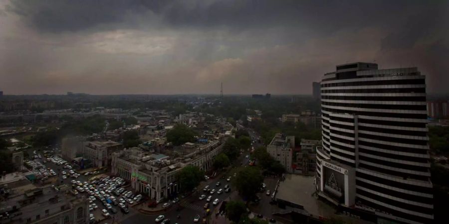 Ein Blick auf New Delhi.