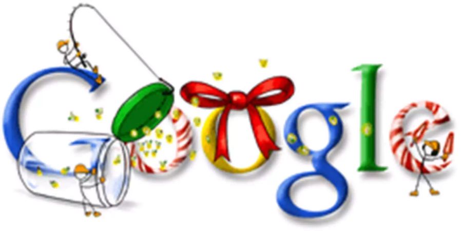 Weihnachtsstimmung bei Google.