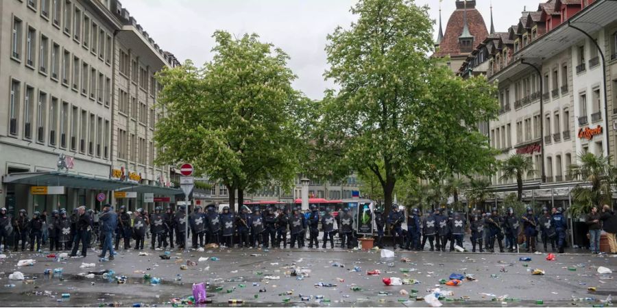 Beim letzten Cupfinal in Bern im Jahr 2014 zwischen dem FC Basel und dem FC Zürich kam es im Vorfeld zu schweren Ausschreitungen (Archivbild).