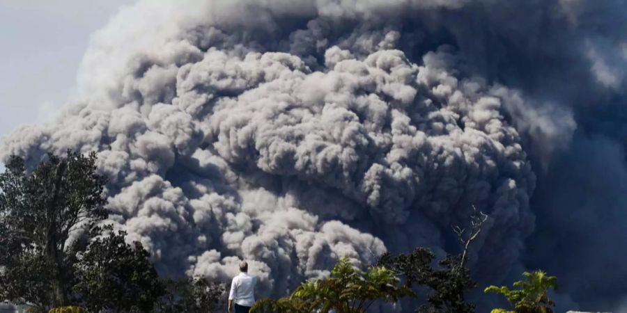 Der Vulkan Kliauea ist bereits seit Mitte Mai aktiv.