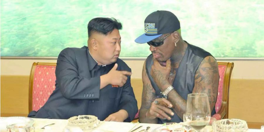 «Ein toller Typ» und «Freund fürs Leben»:  Dennis Rodman trifft Kim Jong Un.