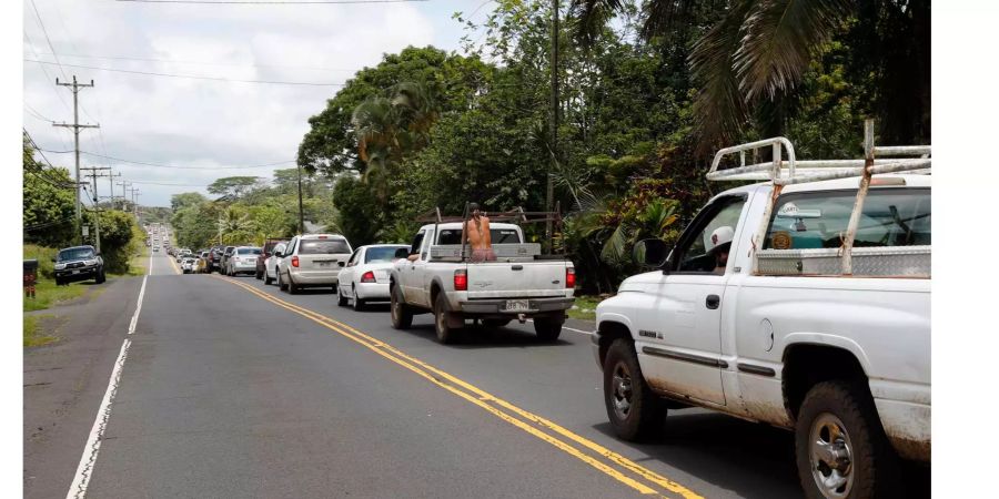 Bereits am Donnerstag hatten rund 1700 Menschen im Osten von Big Island ihre Häuser verlassen.