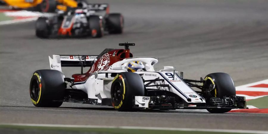 Marcus Ericsson unterwegs zu seinen beiden Punkten in Bahrain.