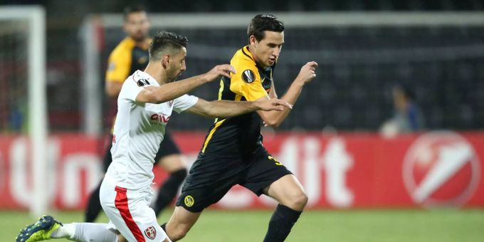 Joss im Europa-League-Spiel gegen Skenderbeu. Joss im Europa-League-Spiel gegen Skenderbeu.