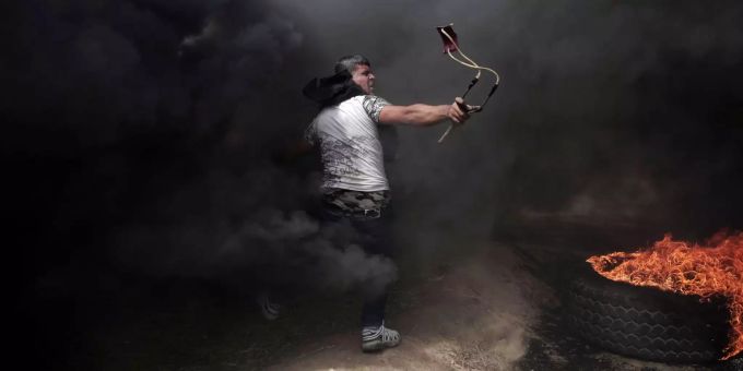 Im Gaza kam es zu Protesten. (Archivbild) Proteste im Gazastreifen.