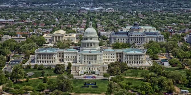 Ausblick auf die US-Hauptstadt Washington DC.