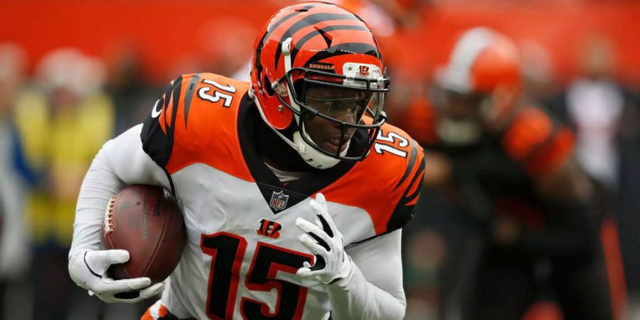 John Ross während einem Spiel der Cincinnati Bengals.