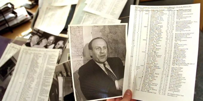 Der schriftliche Nachlass des deutschen Fabrikanten Oskar Schindler. Der schriftliche Nachlass des deutschen Fabrikanten Oskar Schindler.