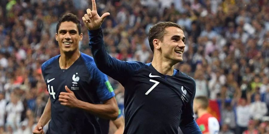 In Jubelpose: Antoine Griezmann ist die überragende Figur des WM-Finals.