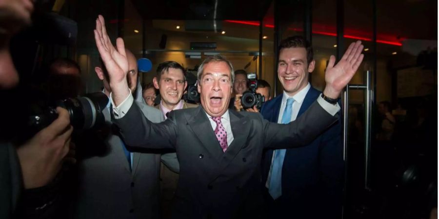 Nigel Farage war das Aushängeschild von «Leave.Eu» und der UKIP-Partei (Symbolbild).