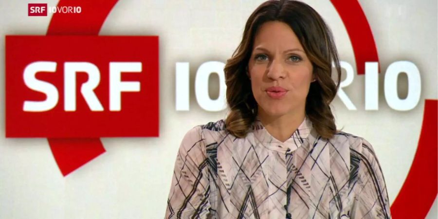 Kein Fake: Die echte Andrea Vetsch im SRF.