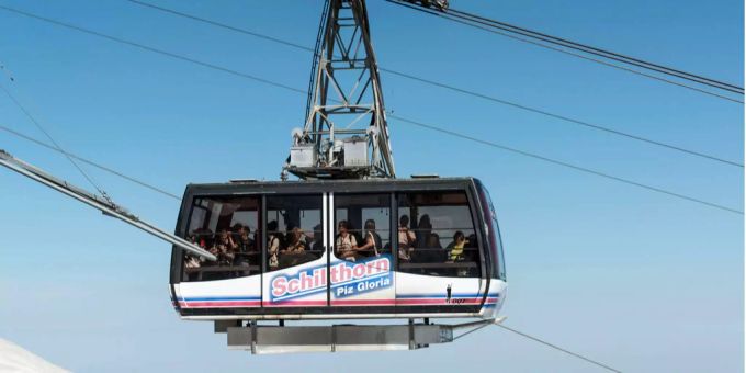 Eine Gondel der Schilthornbahn. (Archivbild) Schilthorn