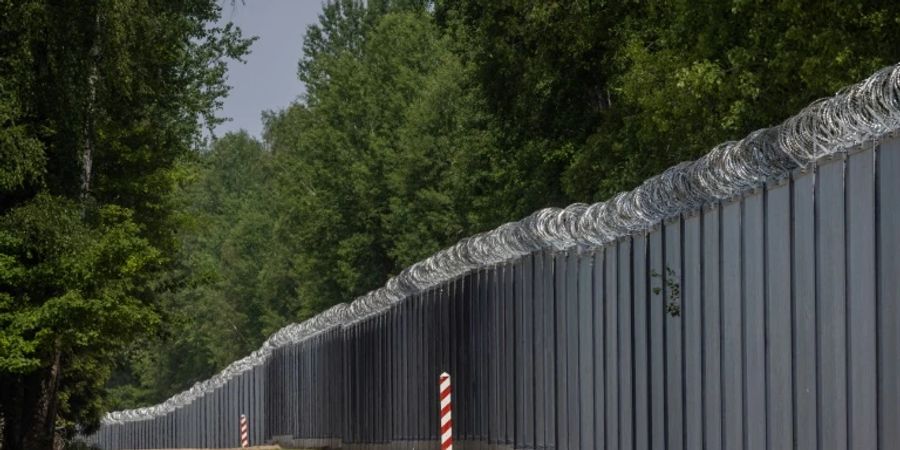 Polnischer Grenzwall nach Belarus