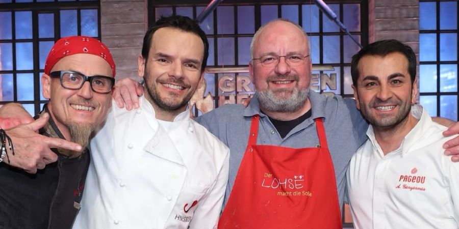 «Grill den Henssler» (v.l.n.r.): Ralf Zacherl, Steffen Henssler, Christian Lohse und Ali Güngörmüş.