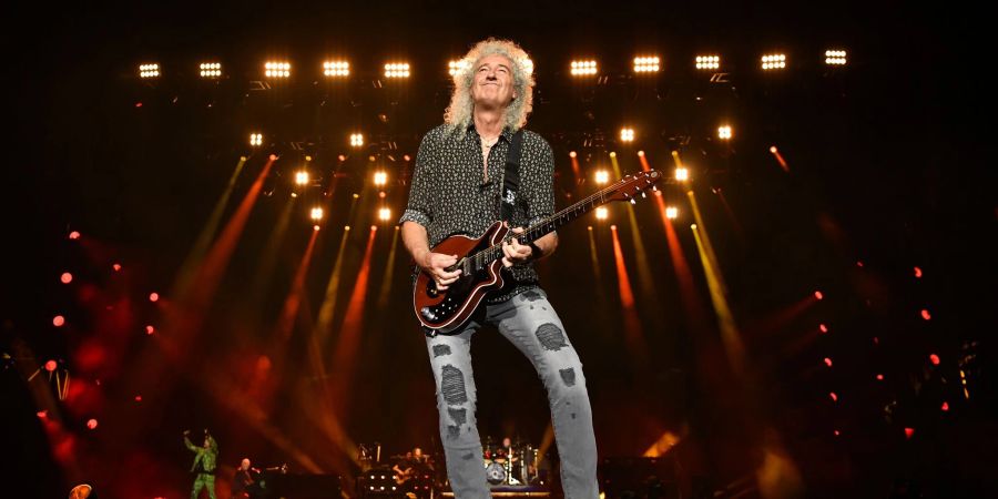 Wird bei einem BBC-Konzert für die Queen auftreten: Gitarrist Brian May der Band «Queen».