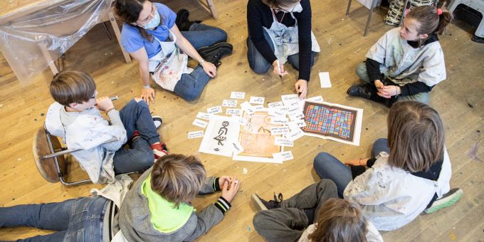 Kinder sind die Macher der jüngsten Ausstellung im Berner Klee-Zentrum. Paul Klee Kinder