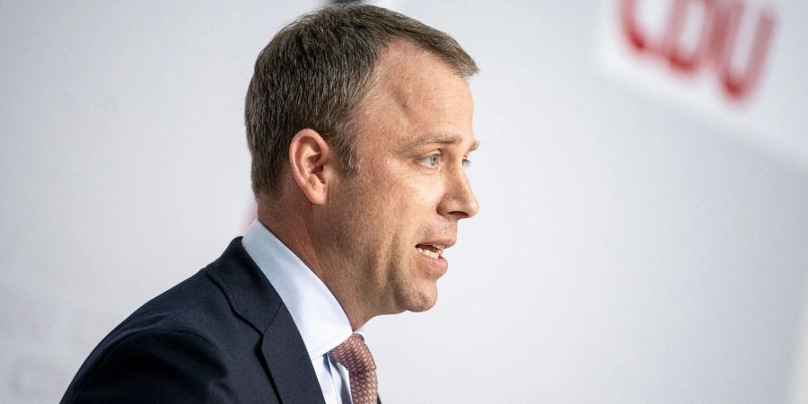 CDU-Generalsekretär Mario Czaja bei einer Veranstaltung in Kiel.