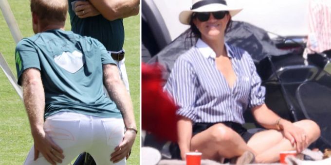 Meghan guckt zu - Amis spotten über Prinz Harry beim PO-lo