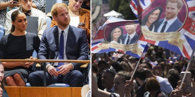 Bei ihrer Hochzeit wurden Meghan Markle und Prinz Harry noch gefeiert, nun ist ihre Beliebtheit in Grossbritannien am Boden. Meghan Markle Prinz Harry