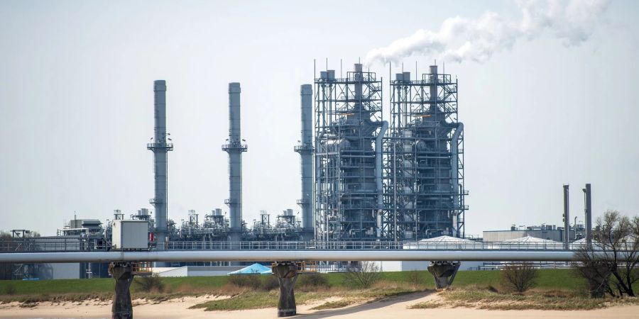 Die Fläche vor dem Industriepark Stade ist Teil der zukünftigen Hafenerweiterung für das geplante Import-Terminal für Flüssigerdgas.