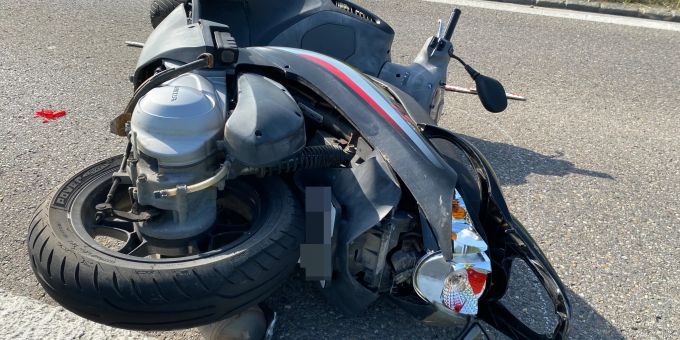 Der Motorradfahrer wurde leicht verletzt. Kantonspolizei Thurgau