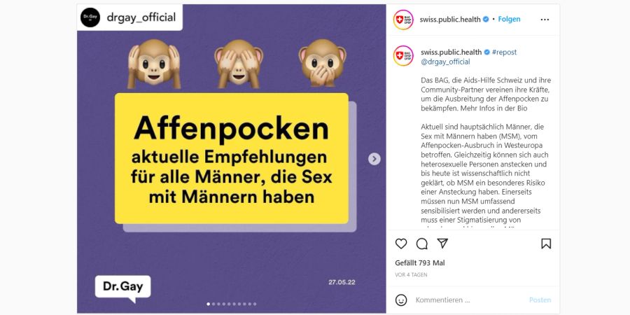 Affenpocken BAG Kampagne Homosexuelle