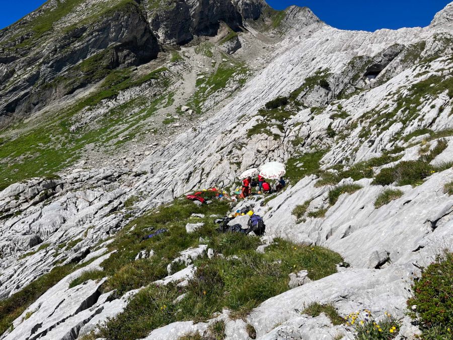 An der Bergungsaktion beteiligten sich rund 30 Spezialisten