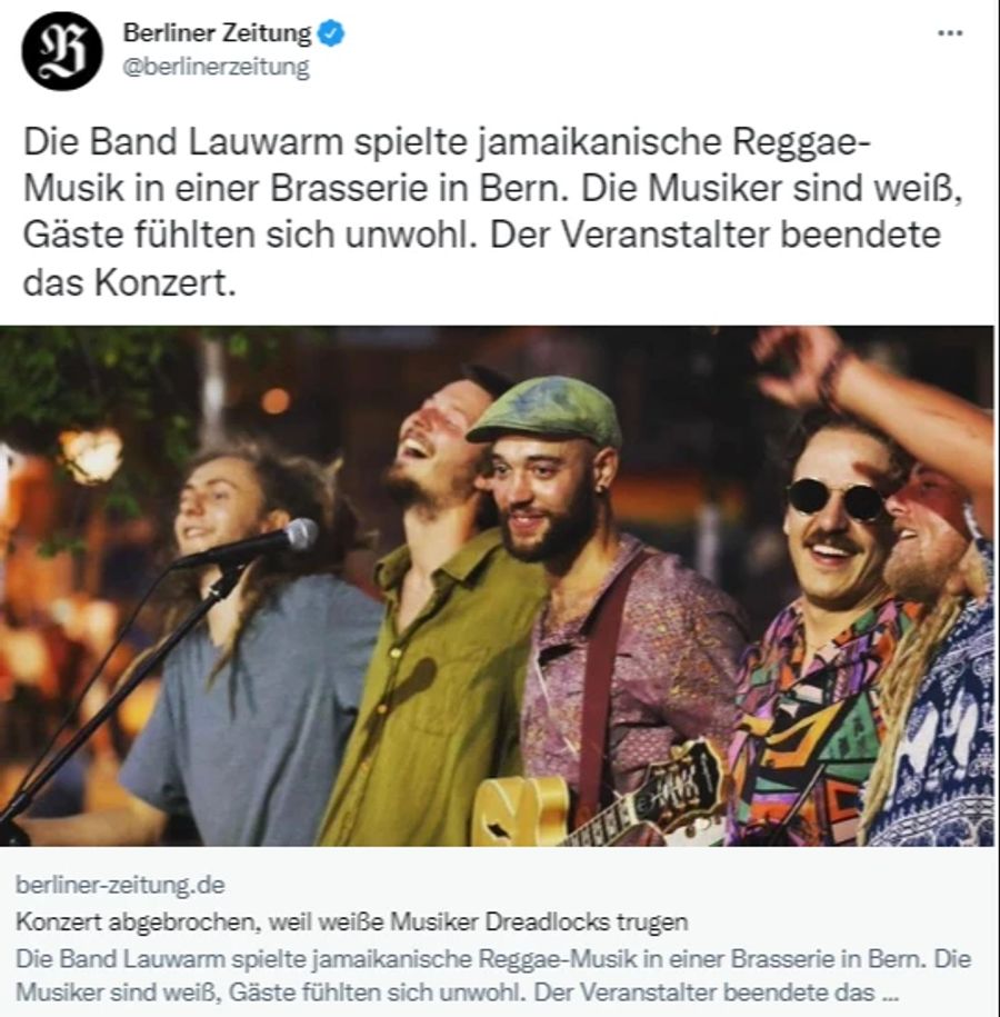 Die Berliner Zeitung teilt ihren Artikel auch auf Social Media.