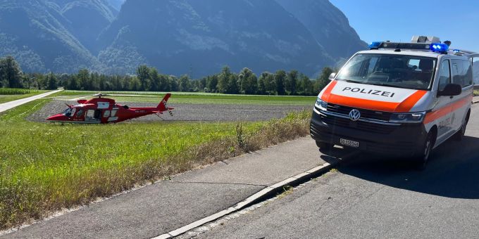 Weite: Zusammenstoss zwischen zwei E-Bikes Weite: Zusammenstoss zwischen zwei E-Bikes
