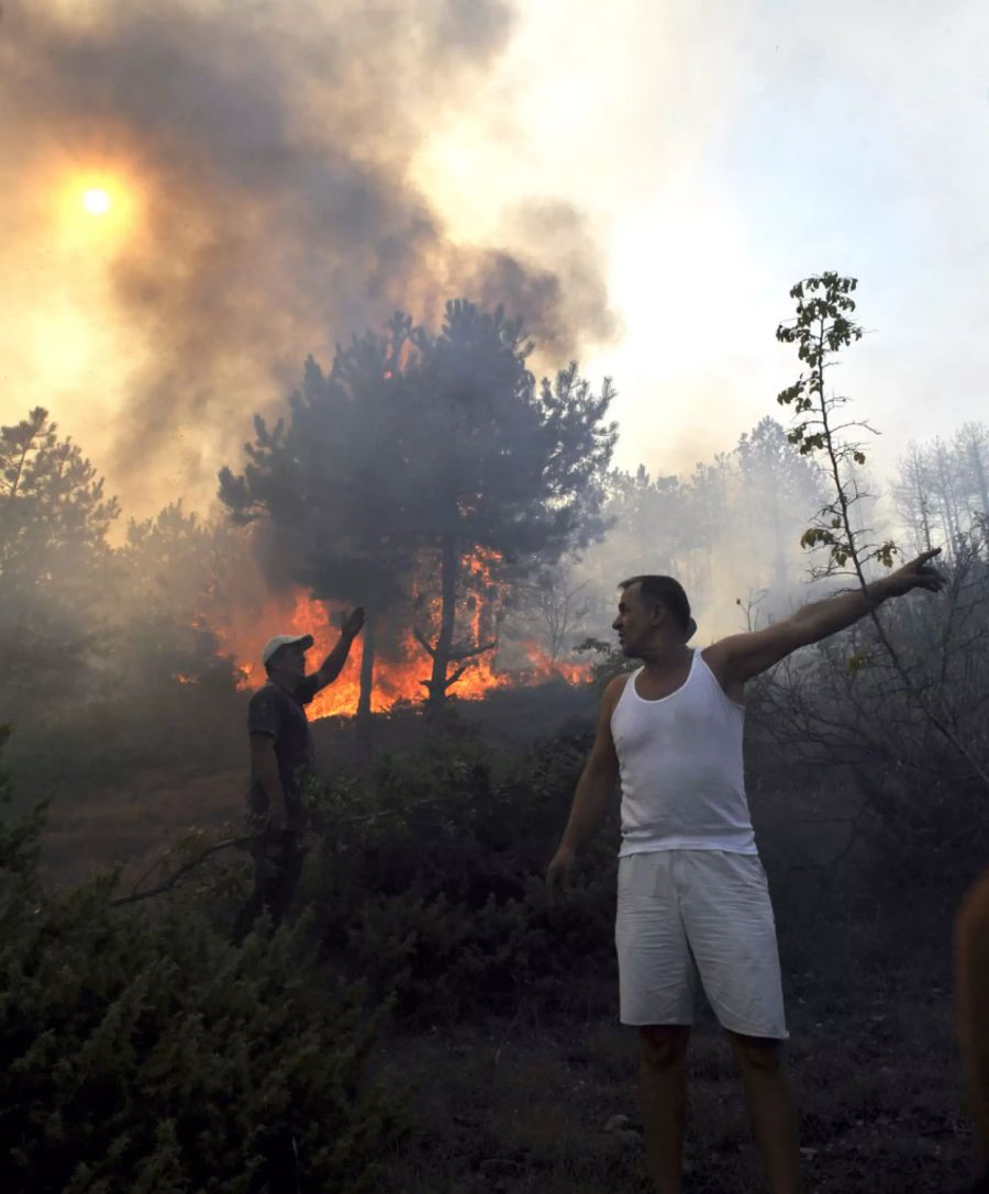 Waldbrand Mazedonien