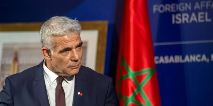 Der israelische Aussenminister Jair Lapid in Marokko. Israel