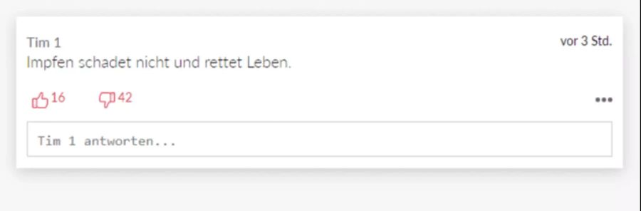 Es gibt auch positive Meinungen zu der Corona-Impfung.