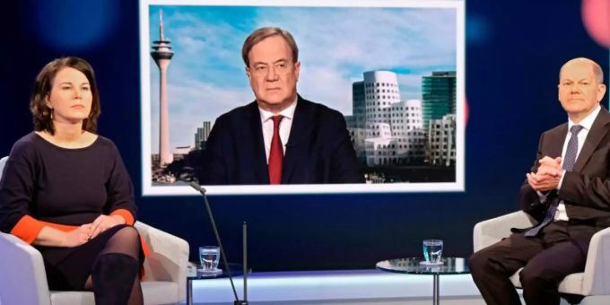 Annalena Baerbock, Armin Laschet und Olaf Scholz: Einer von ihnen wird bald auf Angela Merkel folgen. Bundestagswahl