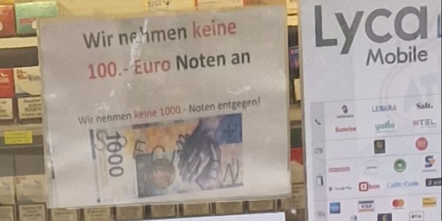 falschgeld k-kiosk euro franken