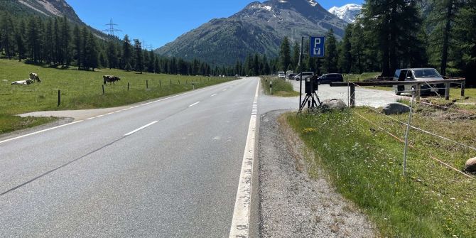 Geschwindigkeitskontrolle Pontresina