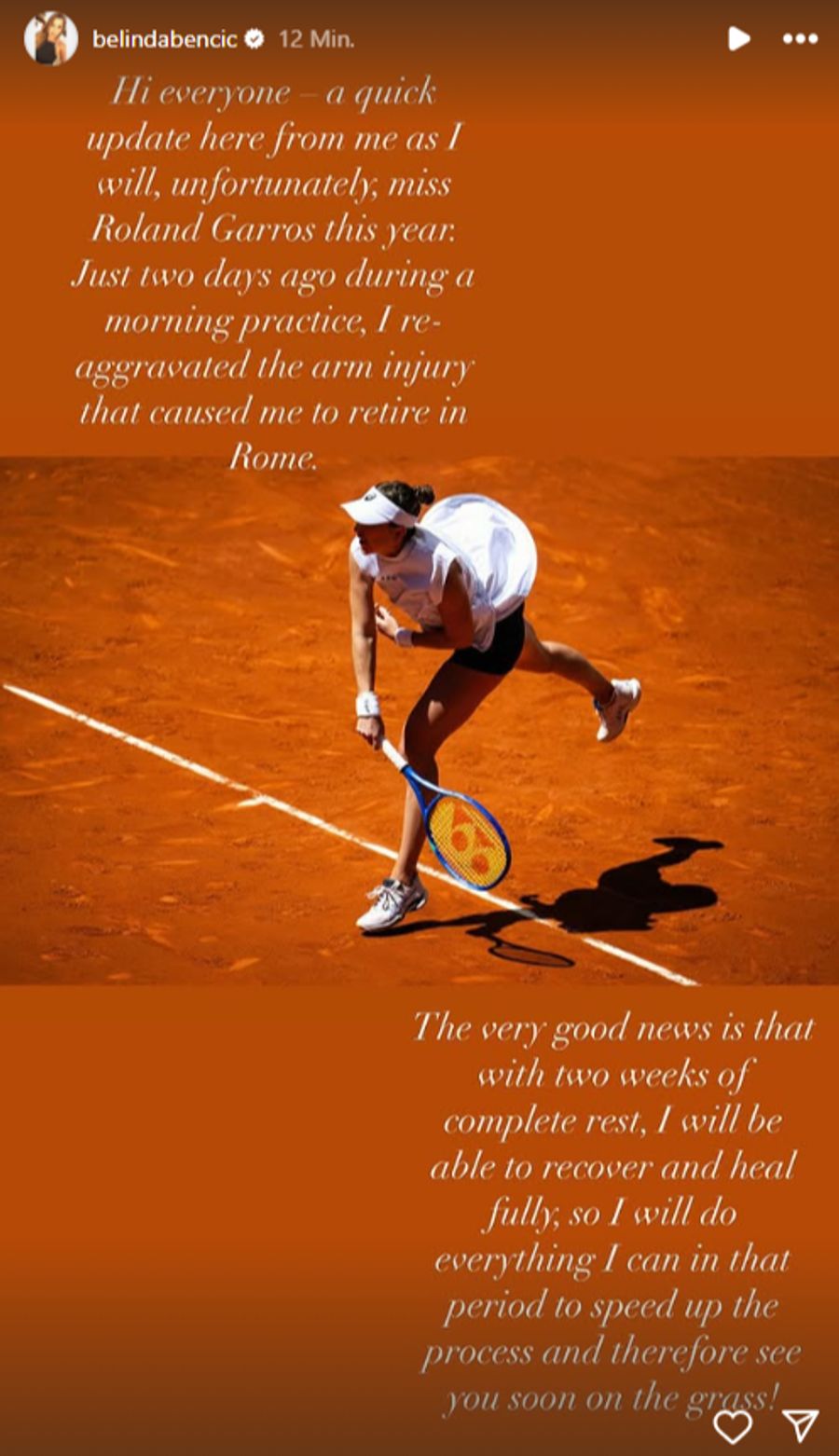 Belinda Bencic French Open