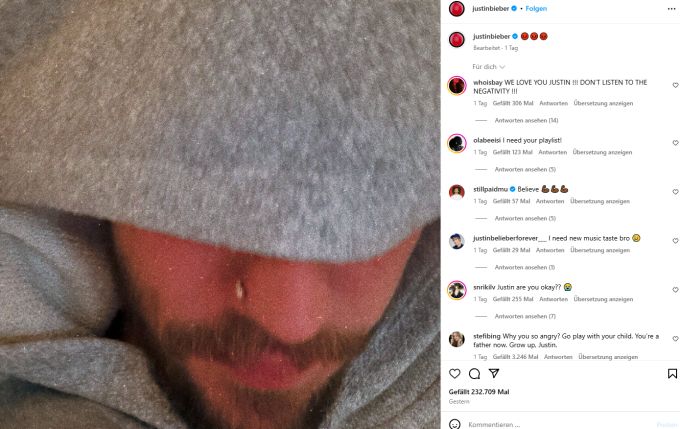 Ich Bin Kaputt Auf Englisch Justin Bieber: «Ich bin kaputt» – Erschütternde Posts alarmieren | Nau.ch